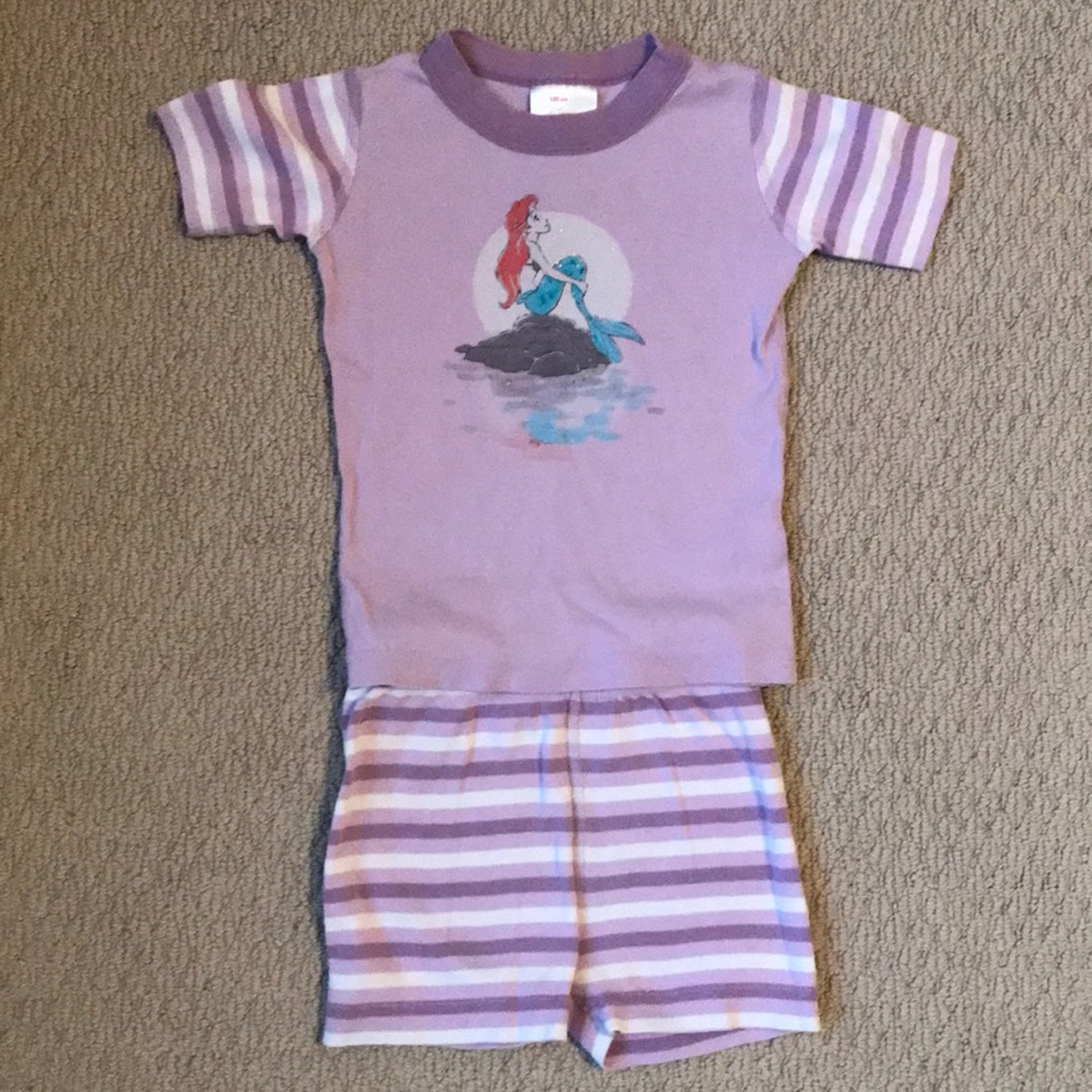 Hanna Andersson Disney Ariel short pjs size 100